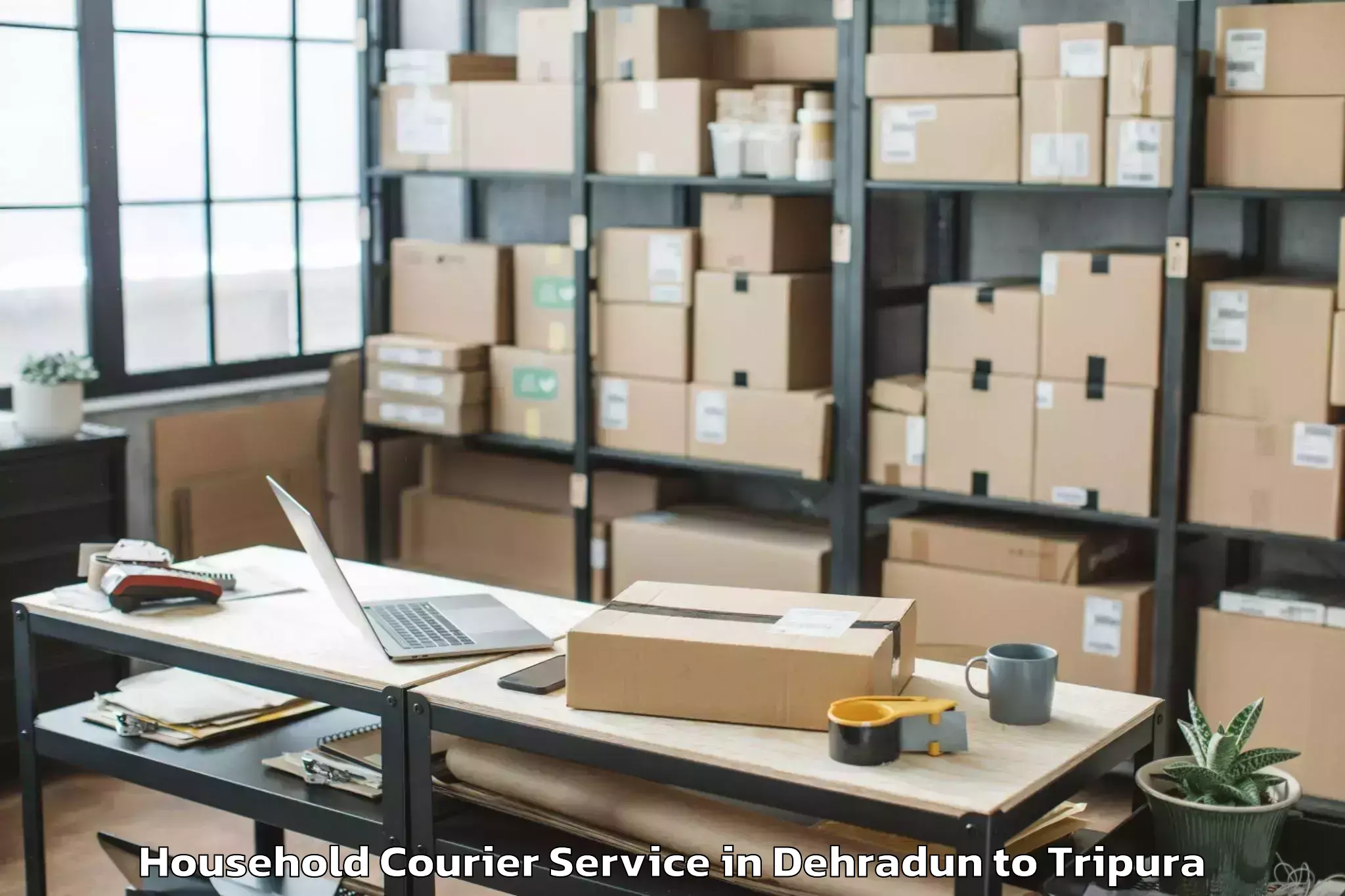 Book Dehradun to Tripura University Agartala Household Courier